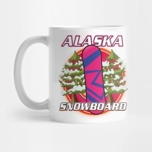 Alaska Snowboarder logo Mug